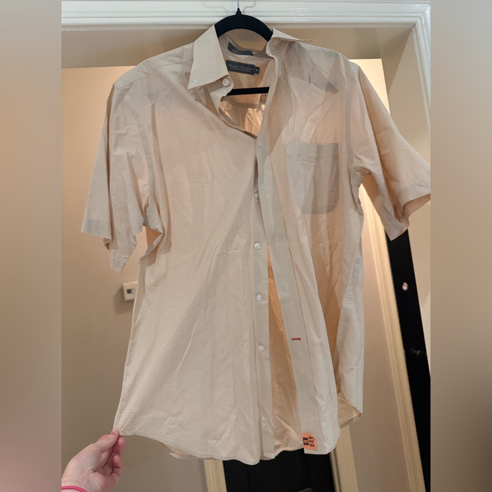 Daniel Cremieux Yellow Plaid Cotton Button-Down Shirt